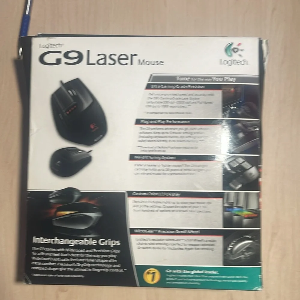 Logitech Original G9 laser mouse.
